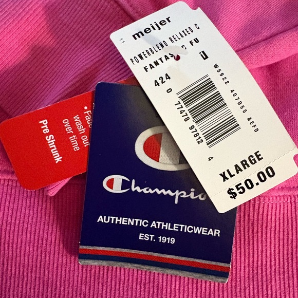 Champion pink ombré sweatshirt XL. NWT❣️ - Picture 5 of 5